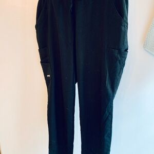 Grey's Anatomy Black Cargo Pants with Straight Leg